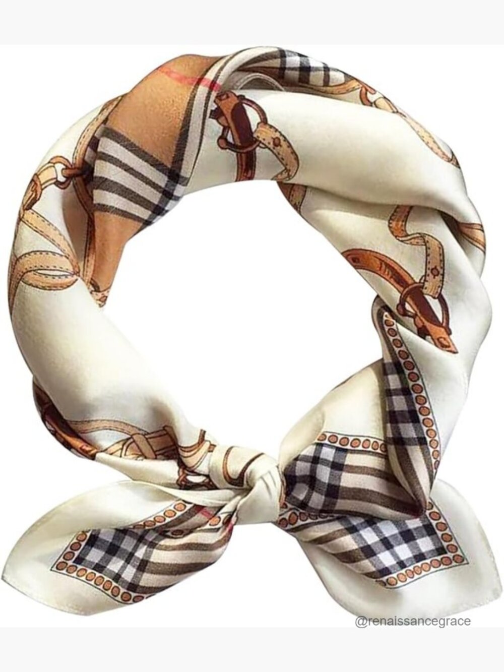 Lightweight Satin Scarf 70x70cm Multi-Use Head Wrap Fashion Accessory